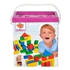 Image de Blocs de construction en bois colorés d' 50 pcs