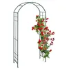 Image de Relaxdays Arche à rosiers, métal, Portail de Jardin, HxLxP : 224x110x41 cm, tuteur Solide pour Plantes grimpantes, Vert en occasion ou reconditionné