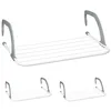Image de Relaxdays Étendoir pour Le Linge, Lot de 3, Longueur de 3 m, à Suspendre, pour Balcon, pour vêtements, Blanc - Gris en occasion ou reconditionné