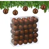Image de Relaxdays Boule de Noël, lot Pratique de 50, Mate, Plastique Robuste, pour Le Sapin, diamètre : 6 cm, Marron en occasion ou reconditionné