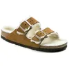 Image de Birkenstock - Arizona Shearling Suede Leather - Sandales Mink - 44 - Normal
