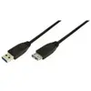Image de LogiLink - Rallonge de câble USB - USB type A (M) pour USB type A (F) - USB 3.0 - 1 m - moulé - noir