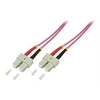 Image de - Cordon de raccordement - SC multi-mode (M) pour SC multi-mode (M) - 2 m - fibre optique - duplex - 50 / 125 microns - OM4 - sans halogène - violet