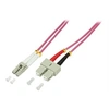 Image de LogiLink - Cordon de raccordement - LC multi-mode (M) pour SC multi-mode (M) - 0.5 m - fibre optique - duplex - 50 / 125 microns - OM4 - sans