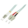 Image de LogiLink - Cordon de raccordement - SC multi-mode (M) pour LC multi-mode (M) - 0.5 m - fibre optique - duplex - 50 / 125 microns - OM3 - sans