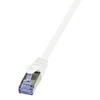 Image de LogiLink CQ3051S RJ45 Câble réseau, câble patch CAT 6a S/FTP 2.00 m blanc ignifuge, avec cliquet dencastrement