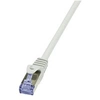 Image de LogiLink PrimeLine - Cordon de raccordement - RJ-45 (M) pour RJ-45 (M) - 50 cm - SFTP, PiMF - CAT 6a - sans halogène, moulé, sans crochet - gris