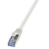 Image de LogiLink PrimeLine - Cordon de raccordement - RJ-45 (M) pour RJ-45 (M) - 1 m - SFTP, PiMF - CAT 6a - sans halogène, moulé, sans crochet - gris