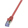 Image de LogiLink PrimeLine - Cordon de raccordement - RJ-45 (M) pour RJ-45 (M) - 50 cm - SFTP, PiMF - CAT 6a - sans halogène - rouge