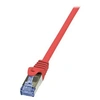 Image de LogiLink PrimeLine - Cordon de raccordement - RJ-45 (M) pour RJ-45 (M) - 7.5 m - SFTP, PiMF - CAT 6a - sans halogène, sans crochet - rouge