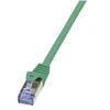 Image de LogiLink PrimeLine - Cordon de raccordement - RJ-45 (M) pour RJ-45 (M) - 5 m - SFTP, PiMF - CAT 6a - sans halogène, moulé, sans crochet - vert