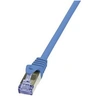 Image de LogiLink PrimeLine - Cordon de raccordement - RJ-45 (M) pour RJ-45 (M) - 10 m - SFTP, PiMF - CAT 6a - sans halogène, moulé, sans crochet - bleu