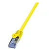Image de LogiLink PrimeLine - Cordon de raccordement - RJ-45 (M) pour RJ-45 (M) - 25 cm - SFTP, PiMF - CAT 6a - sans halogène - jaune