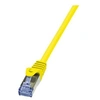 Image de LogiLink PrimeLine - Cordon de raccordement - RJ-45 (M) pour RJ-45 (M) - 1 m - SFTP, PiMF - CAT 6a - sans halogène, moulé, sans crochet - jaune