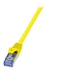 Image de LogiLink PrimeLine - Cordon de raccordement - RJ-45 (M) pour RJ-45 (M) - 10 m - SFTP, PiMF - CAT 6a - sans halogène, moulé, sans crochet - jaune