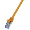 Image de LogiLink PrimeLine - Cordon de raccordement - RJ-45 (M) pour RJ-45 (M) - 1 m - SFTP, PiMF - CAT 6a - sans halogène, moulé, sans crochet - orange