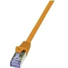 Image de LogiLink PrimeLine - Cordon de raccordement - RJ-45 (M) pour RJ-45 (M) - 3 m - SFTP, PiMF - CAT 6a - sans halogène, sans crochet - orange