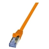 Image de LogiLink PrimeLine - Cordon de raccordement - RJ-45 (M) pour RJ-45 (M) - 7.5 m - SFTP, PiMF - CAT 6a - sans halogène - orange