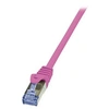 Image de LogiLink PrimeLine - Cordon de raccordement - RJ-45 (M) pour RJ-45 (M) - 3 m - SFTP, PiMF - CAT 6a - sans halogène, moulé, sans crochet - rose