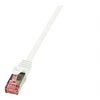 Image de LogiLink PrimeLine - Cordon de raccordement - RJ-45 (M) pour RJ-45 (M) - 2 m - SFTP, PiMF - CAT 6 - sans halogène - blanc