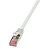 Image de LogiLink PrimeLine - Cordon de raccordement - RJ-45 (M) pour RJ-45 (M) - 1 m - SFTP, PiMF - CAT 6 - sans halogène, moulé, sans crochet - gris