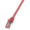 Image de LogiLink PrimeLine - Cordon de raccordement - RJ-45 (M) pour RJ-45 (M) - 50 cm - SFTP, PiMF - CAT 6 - sans halogène - rouge