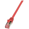 Image de LogiLink PrimeLine - Cordon de raccordement - RJ-45 (M) pour RJ-45 (M) - 2 m - SFTP, PiMF - CAT 6 - sans halogène, sans crochet - rouge