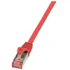 Image de LogiLink PrimeLine - Cordon de raccordement - RJ-45 (M) pour RJ-45 (M) - 3 m - SFTP, PiMF - CAT 6 - sans halogène, moulé, sans crochet - rouge