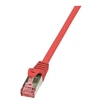 Image de PrimeLine - Cordon de raccordement - RJ-45 (M) pour RJ-45 (M) - 7.5 m - SFTP, PiMF - CAT 6 - sans halogène - rouge