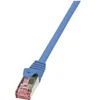 Image de LogiLink PrimeLine - Cordon de raccordement - RJ-45 (M) pour RJ-45 (M) - 25 cm - SFTP, PiMF - CAT 6 - sans halogène - bleu