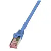 Image de LogiLink PrimeLine - Cordon de raccordement - RJ-45 (M) pour RJ-45 (M) - 1.5 m - SFTP, PiMF - CAT 6 - sans halogène - bleu
