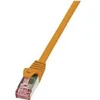 Image de LogiLink PrimeLine - Cordon de raccordement - RJ-45 (M) pour RJ-45 (M) - 25 cm - SFTP, PiMF - CAT 6 - démarré, sans halogène, sans crochet - orange