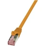Image de LogiLink PrimeLine - Cordon de raccordement - RJ-45 (M) pour RJ-45 (M) - 50 cm - SFTP, PiMF - CAT 6 - sans halogène, moulé, sans crochet - orange