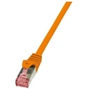 Image de LogiLink PrimeLine - Cordon de raccordement - RJ-45 (M) pour RJ-45 (M) - 2 m - SFTP, PiMF - CAT 6 - sans halogène - orange