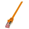 Image de LogiLink PrimeLine - Cordon de raccordement - RJ-45 (M) pour RJ-45 (M) - 7.5 m - SFTP, PiMF - CAT 6 - sans halogène - orange