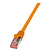 Image de PrimeLine - Cordon de raccordement - RJ-45 (M) pour RJ-45 (M) - 10 m - SFTP, PiMF - CAT 6 - sans halogène - orange