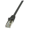 Image de LogiLink EconLine - Cordon de raccordement - RJ-45 (M) pour RJ-45 (M) - 1 m - paire torsadée écrantée (F/UTP) - CAT 6 - moulé, sans crochet - noir