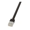Image de LogiLink SlimLine - Cordon de raccordement - RJ-45 (M) pour RJ-45 (M) - 7.5 m - UTP - CAT 6 - plat - noir
