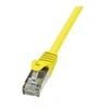 Image de LogiLink - Cordon de raccordement - RJ-45 (M) pour RJ-45 (M) - 1 m - paire torsadée écrantée (F/UTP) - CAT 5e - jaune