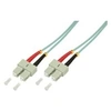 Image de LogiLink - Cordon de raccordement - SC multi-mode (M) pour SC multi-mode (M) - 1 m - fibre optique - duplex - 50 / 125 microns - OM3 - sans halogène