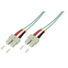 Image de LogiLink - Cordon de raccordement - SC multi-mode (M) pour SC multi-mode (M) - 3 m - fibre optique - duplex - 50 / 125 microns - OM3 - sans halogène