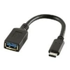 Image de LogiLink - Adaptateur USB - 24 pin USB-C (M) pour USB type A (F) - USB 3.1 - 15 cm - noir