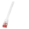 Image de LogiLink SlimLine - Cordon de raccordement - RJ-45 (M) pour RJ-45 (M) - 1 m - U/FTP, PiMF - CAT 6 - moulé, sans crochet, plat - blanc