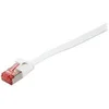 Image de LogiLink SlimLine - Cordon de raccordement - RJ-45 (M) pour RJ-45 (M) - 5 m - U/FTP, PiMF - CAT 6 - moulé, sans crochet, plat - blanc