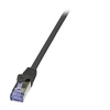 Image de LogiLink PrimeLine - Cordon de raccordement - RJ-45 (M) pour RJ-45 (M) - 20 m - SFTP, PiMF - CAT 6a - sans halogène, moulé, sans crochet - noir