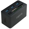 Image de Hub USB 3.0 avec lecteur de carte All-in-One, noir