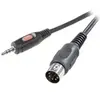 Image de Câble de raccordement Professional SP-7869804 connexion DIN / Jack audio [1x diode mâle 5 pôles (DIN) - 1x Jack mâle 3.5 mm] 1.50 m noir