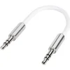 Image de Câble jack 3.5 mm SuperSoft 0.1m Blanc SpeaKa Professional SP-7870076 [1x Jack mâle 3.5 mm - 1x Jack mâle 3.5 mm] 10.00 cm blanc gaine ultra-douce
