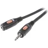 Image de Rallonge 3,5 mm 10 m SpeaKa Professional SP-7870228 [1x Jack mâle 3.5 mm - 1x Jack femelle 3.5 mm] 10.00 m noir