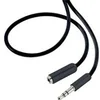 Image de Rallonge Professional SP-7870476 Jack audio [1x Jack mâle 3.5 mm - 1x Jack femelle 3.5 mm] 0.50 m noir gaine ultra-douce